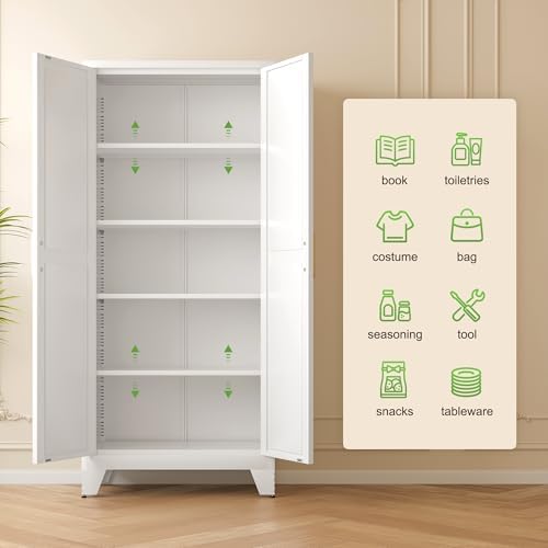 Washsemba 71'' Farmhouse Metal Storage Cabinet - Image 6
