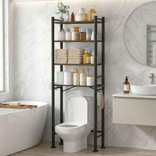 GloTika 4-Tier Over Toilet Storage, 69.3" H by QualityHomewareTimlessComfort