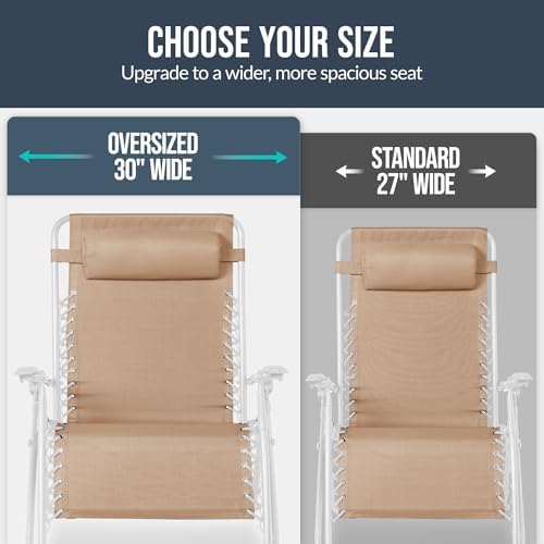 Best Choice Products Set of 2 Extra Wide Zero Gravity Chair Recliner - Image 4