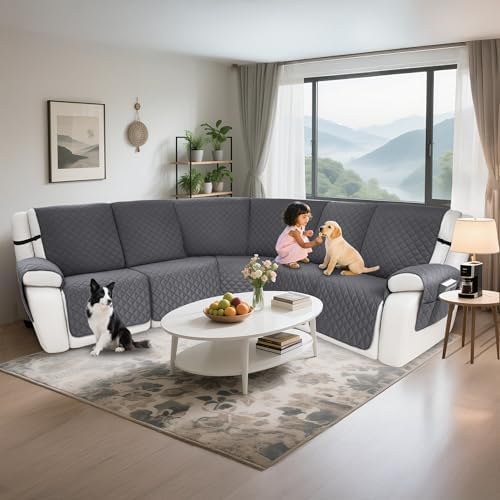 Waterproof Sectional Reclining Couch Covers L Shaped Recliner Sectional Sofa - Image 2