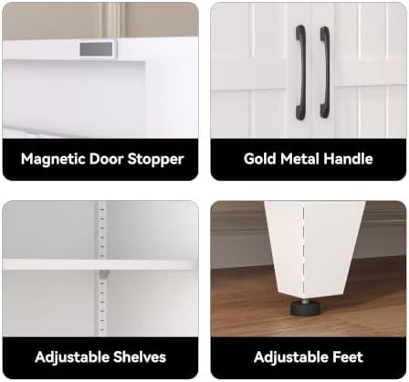 COFaR 71" White Pantry Cabinet - Image 3