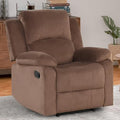 EBELLO Classic Manual Recliner Chair, Soft Microfiber Recliner Sofa by EBELLO
