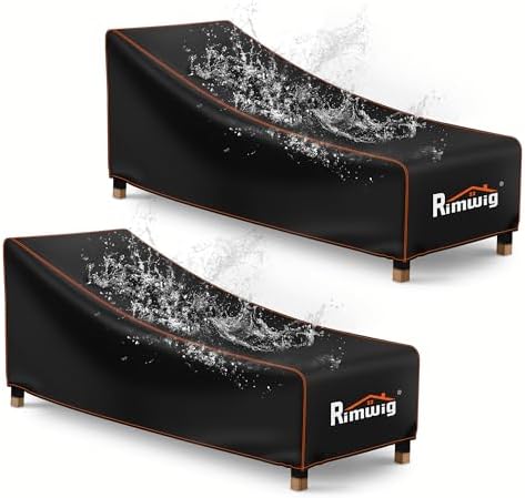 Patio Chaise Lounge Chair Cover Waterproof by Rimwig