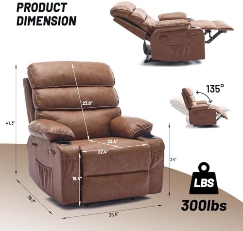 Garvee Extra Wide Massage Recliner Chair - Image 2