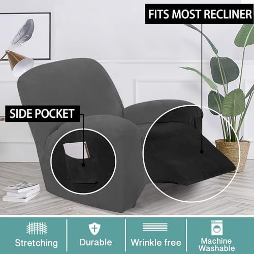 Turquoize Velvet Recliner Covers - Image 2