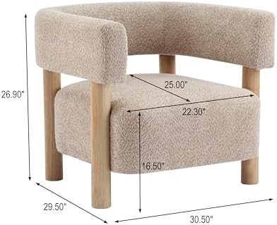 Christopher Knight Home Carly Low Profile Accent Chair, Round Backrest Side - Image 2