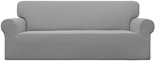 Easy-Going Stretch Oversized Sofa Couch Slipcover Washable Light Gray by Easy-Going
