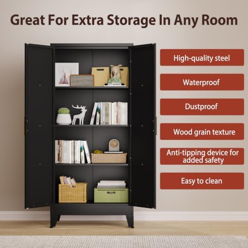 PAOFIN 61" H Kitchen Storage Cabinet - Image 4