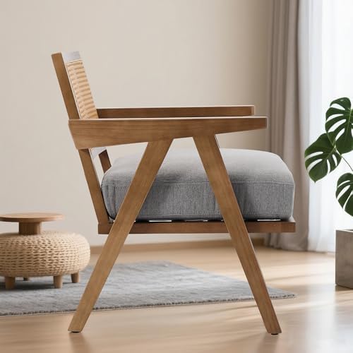 GarveeHome Mid-Century Farmhouse Accent Chair - Image 7