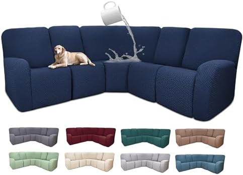 100% Waterproof Sectional Recliner Couch Covers by ROFASVCO