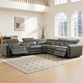 Power Recliner Sofa, Leather Sectional Couch by AMERLIFE