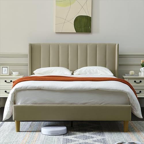 YUHUASHI Full Bed Frame，Platform Bed - Image 3