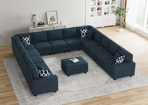Legend Vansen Oversized Modular Sectional Sofa, U/L‑Shaped Reversible Couch by LLegendVansen
