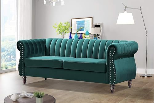 Container Furniture Direct Darsen Modern Chesterfield Couch - Image 2