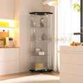 LFT HUIMEI2Y 4-Tier Glass Corner Cabinet by LFTHUIMEI2Y