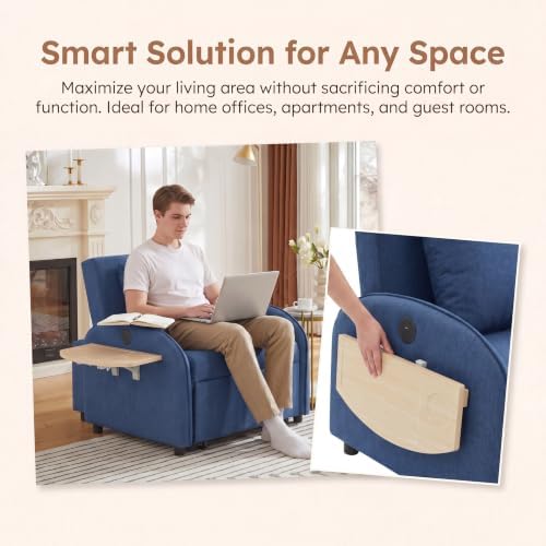 Single Sleeper Sofa Chair Bed - Image 7