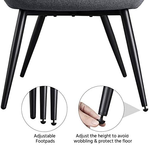 Yaheetech Accent Chairs Set of 2, Upholstered Armchairs - Image 6