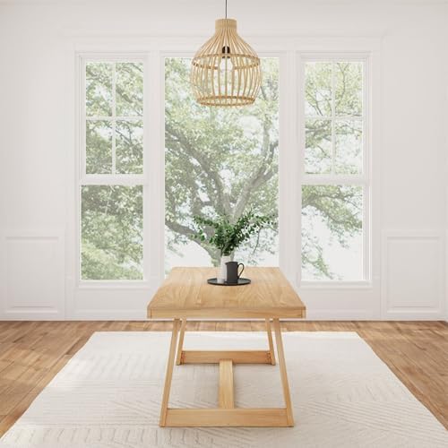 Plank+Beam Classic 72 Inch Dining Table, Rectangular, Blonde Wirebrush - Image 5