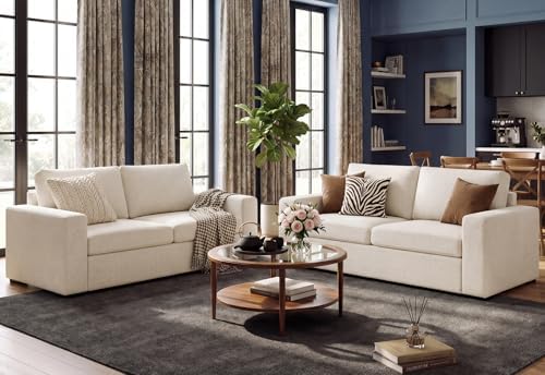 ABCASA 85'' Modern Couches for Living Room, 2 Seats Comfy Sofa by ABCASA