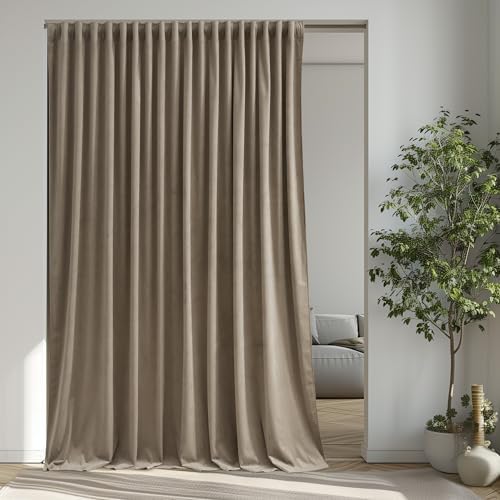 StangH Camel Beige Sliding Door Curtains by StangH