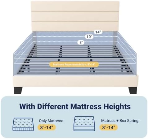 Allewie Cal King Size Platform Bed Frame - Image 7
