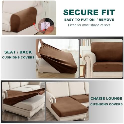 UNBBRRL 10 Pieces Sofa Cushion Covers - Image 4