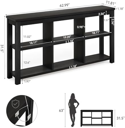 Solid Wood Horizontal Bookcase - Image 2