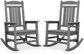 SERWALL Outdoor Rocking Chair Set of 2, Patio Rocking Chair by SERWALL