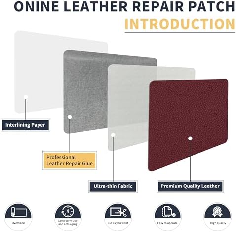 ONine Leather Repair Patch，Leather Repair Tape, 12 x 48 inches Leather Repair - Image 3