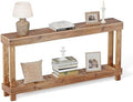 Rustic Farmhouse Console Table by COSHOMER