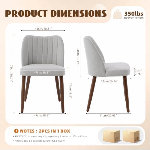 Garvee Modern Dining Chairs Sets of 6 - Image 2