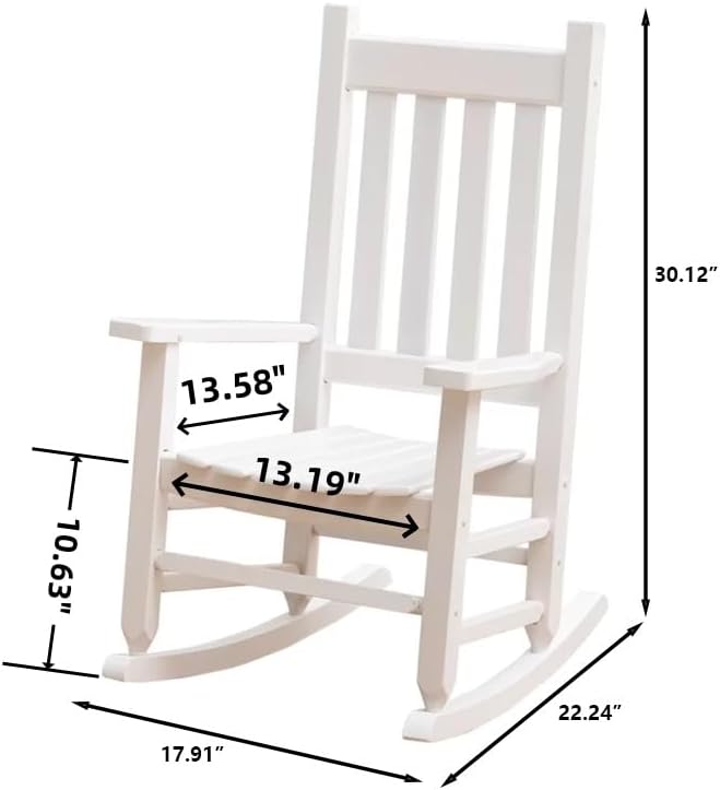Kids Rocking Chairs Child Toddler Small Baby Wooden Comfy Rocker Chairs - Image 3