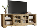 LINSY HOME TV Stand for 75 Inch TV, Modern Farmhouse Entertainment Center by LINSYHOME