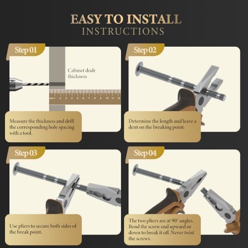 Haliwu 20 Pack White Marble and Champagne Bronze Cabinet Knobs - Image 7