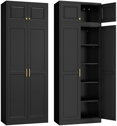 Steeloong 86"Metal Pantry Storage Cabinet by Steeloong