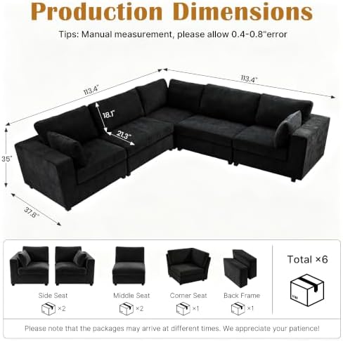 Oversized Modular Sectional Sofa - Image 2