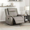 Lexicon Polished Microfiber Wall Hugger Manual Reclining Chair by Lexicon