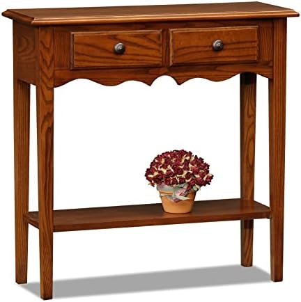 Leick Home Wave Console Table, Medium Oak by LeickFurniture