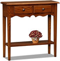 Leick Home Wave Console Table, Medium Oak by LeickFurniture