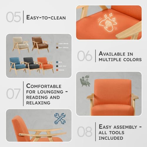 Lexicon Mid Century Modern Accent Chair - Image 4