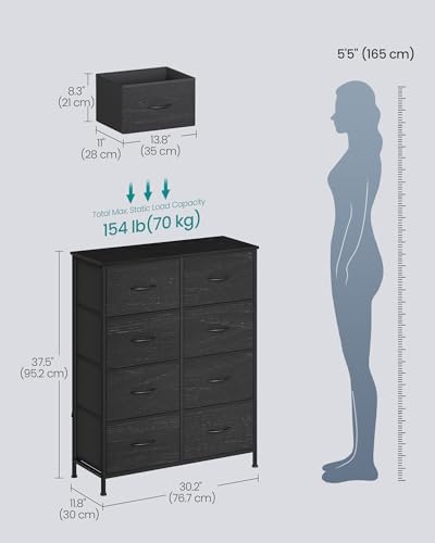 SONGMICS Dresser for Bedroom, Tall Dresser - Image 2