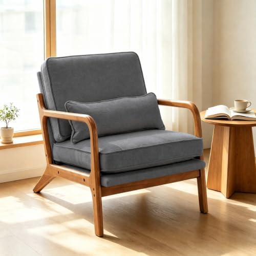 Karl home Mid-Century Modern Accent Reading Chair by Karlhome