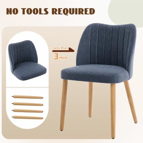 Garvee Wood Dining Chairs Set of 2, Armless Dining Chairs - Image 5