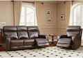 HAOMARKETS 2-Piece Genuine Leather Power Reclining Sofa Set, Include Dual Motor by HAOMARKETS