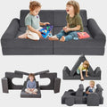 12-Piece Modular Kids Play Couch, Convertible Toddler Couch by Unknown