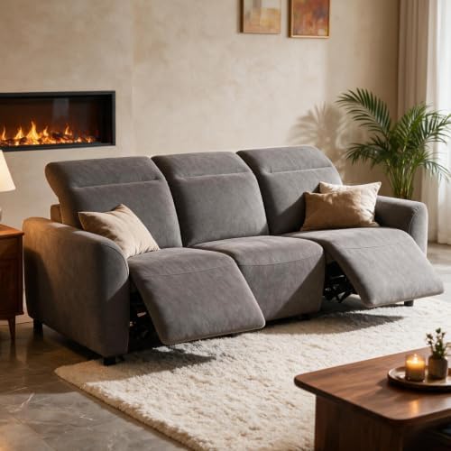 Marsail 95" Power Recliner Sofa, Zero Gravity Reclining Sofa by Marsail
