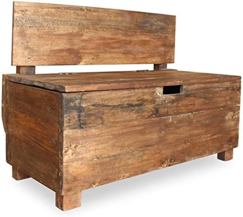 SKM Bench Solid Reclaimed Wood 86x40x60 cm - Image 3