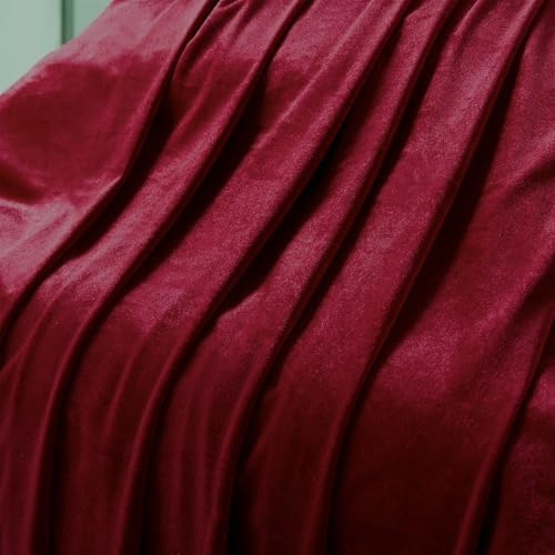 Wine Red Velvet Fabric by The Yard, 1 Yard - Image 5