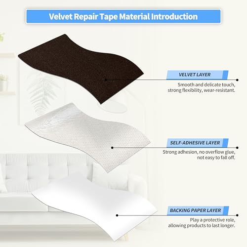 KING MOUNTAIN Couch Fabric Repair Patch, Fabric Patches - Image 3