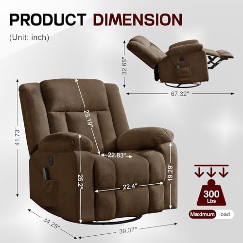 Korser Rocker Recliner, Glider Recliner Chairs - Image 2